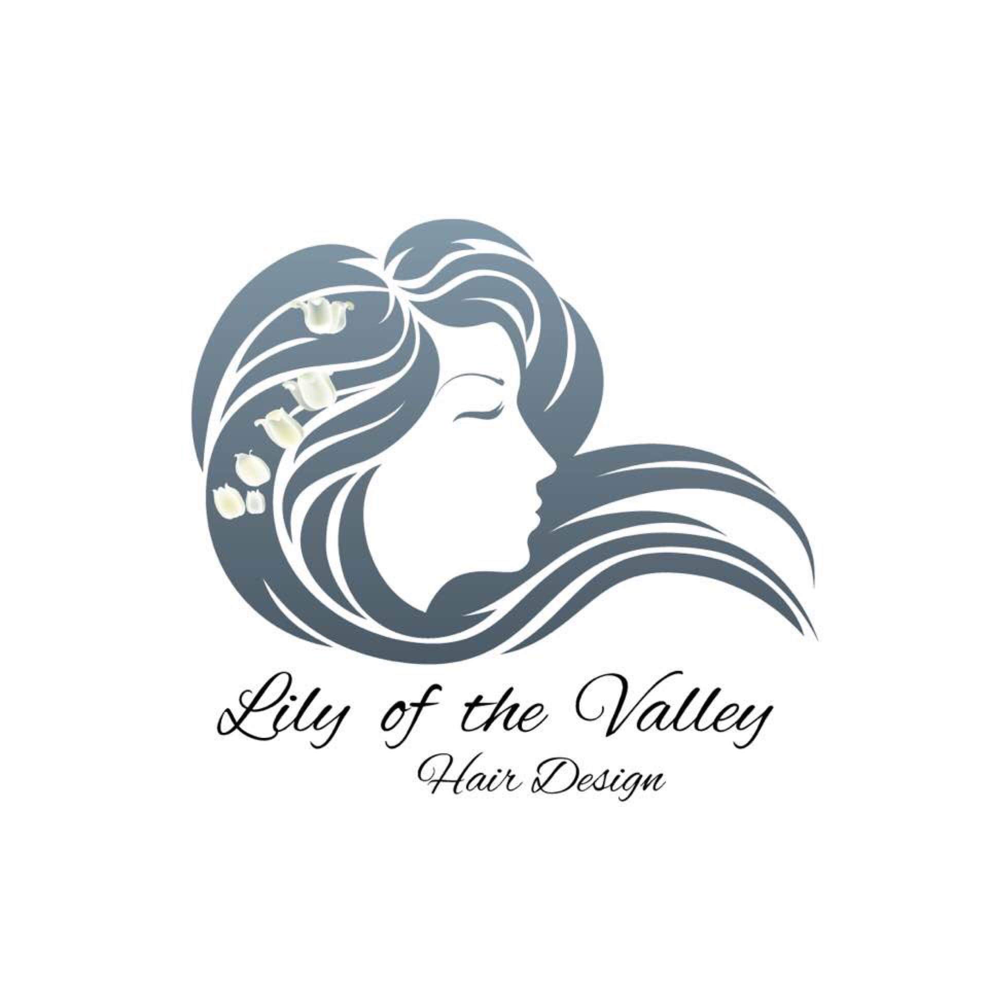 Lily of the Valley hair design logo